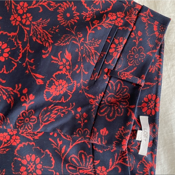 LOFT | Marisa Riviera pang blue and red floral - Picture 5 of 5